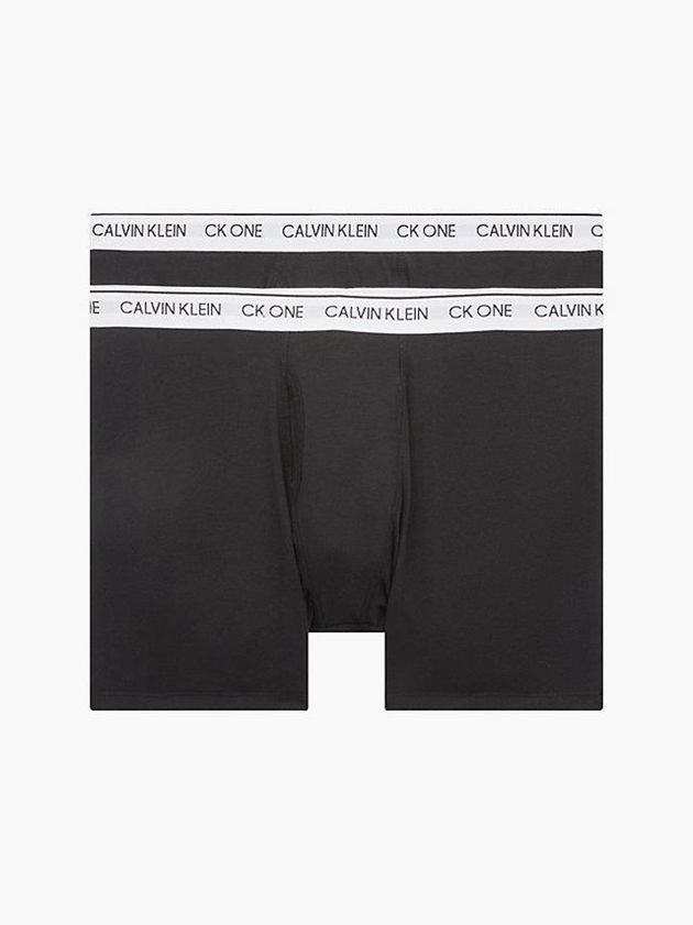 Calvin Klein USA 2 Pack Boxer - CK One Mens Briefs Black 3297051-NW